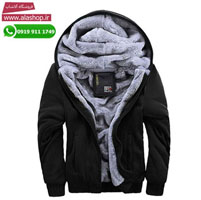 ژاکت پارکاس پشمی خزدار زمستانه کلاه دار مدل m100